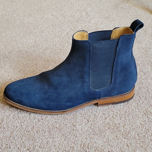 Bobbies L'Horloger Suede Chelsea Boots in Navy - Picture 2 of 7